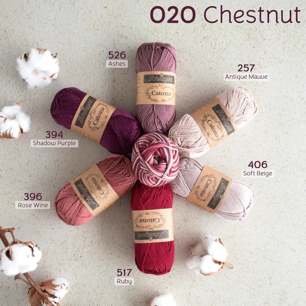 #Farbe_Scheepjes Catona Chroma | 020 Chestnut
