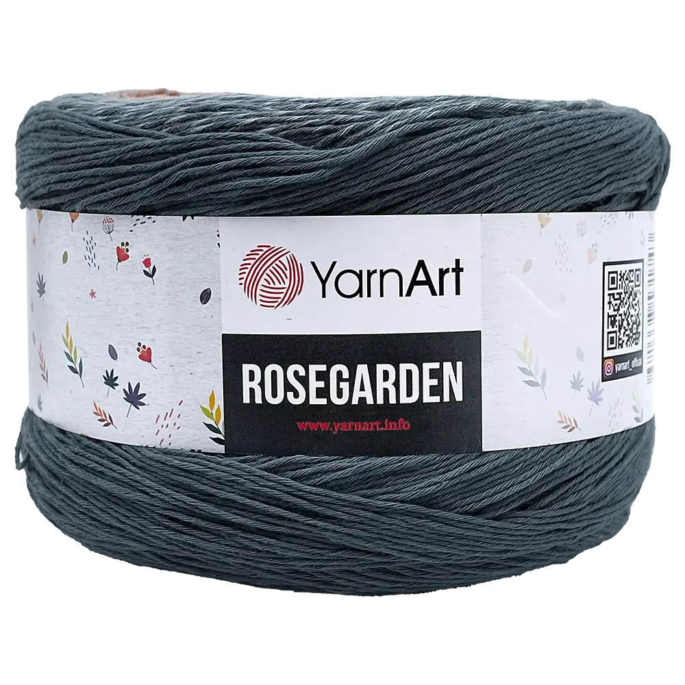 #Farbe_YarnArt Rosegarden  | 326 Dunkelgrau-Hellgrau-Orange-Weiß