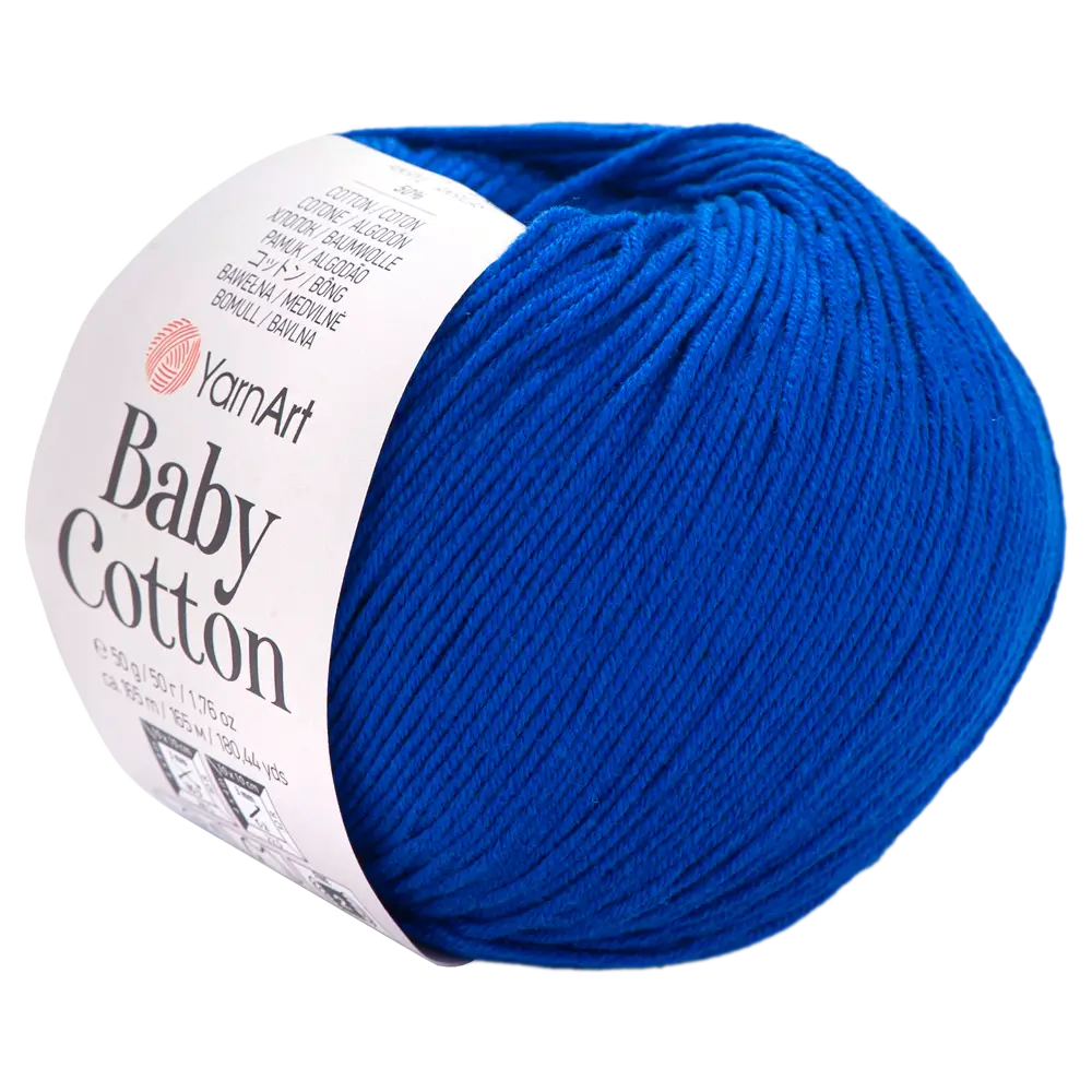 #Farbe_YarnArt Baby Cotton | 456 Blau